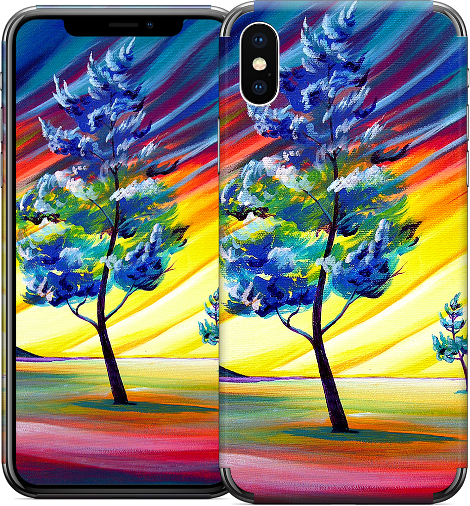 Thick Frost Sunset Glow iPhone Skin