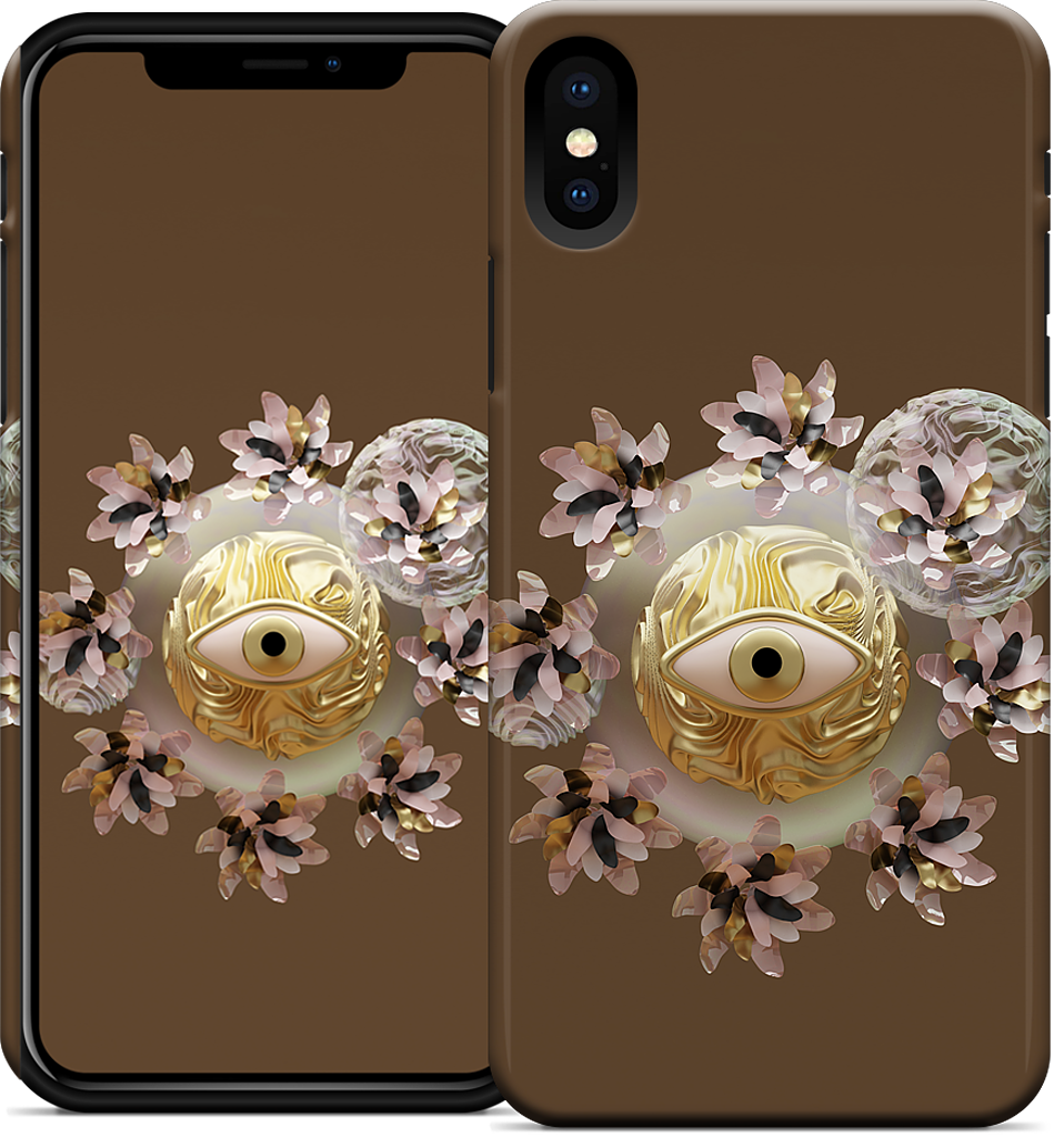 Golden Flowers iPhone Case