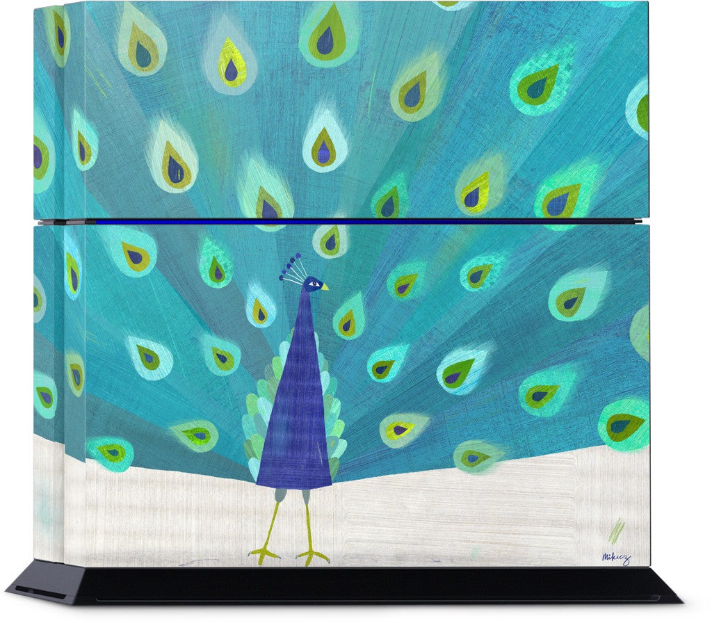 Patterned Peacock PlayStation Skin