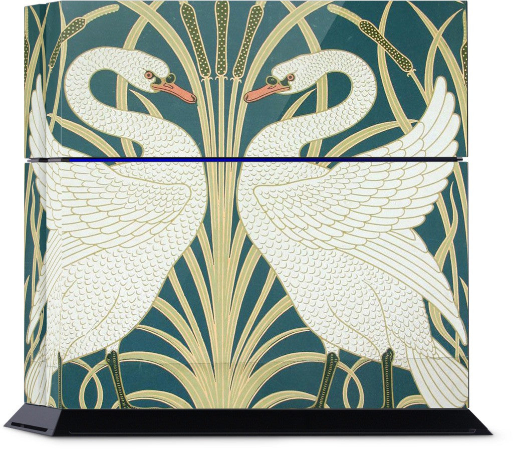 Swans and Irises PlayStation Skin