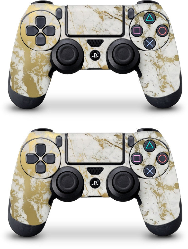 Gold Marble PlayStation Skin