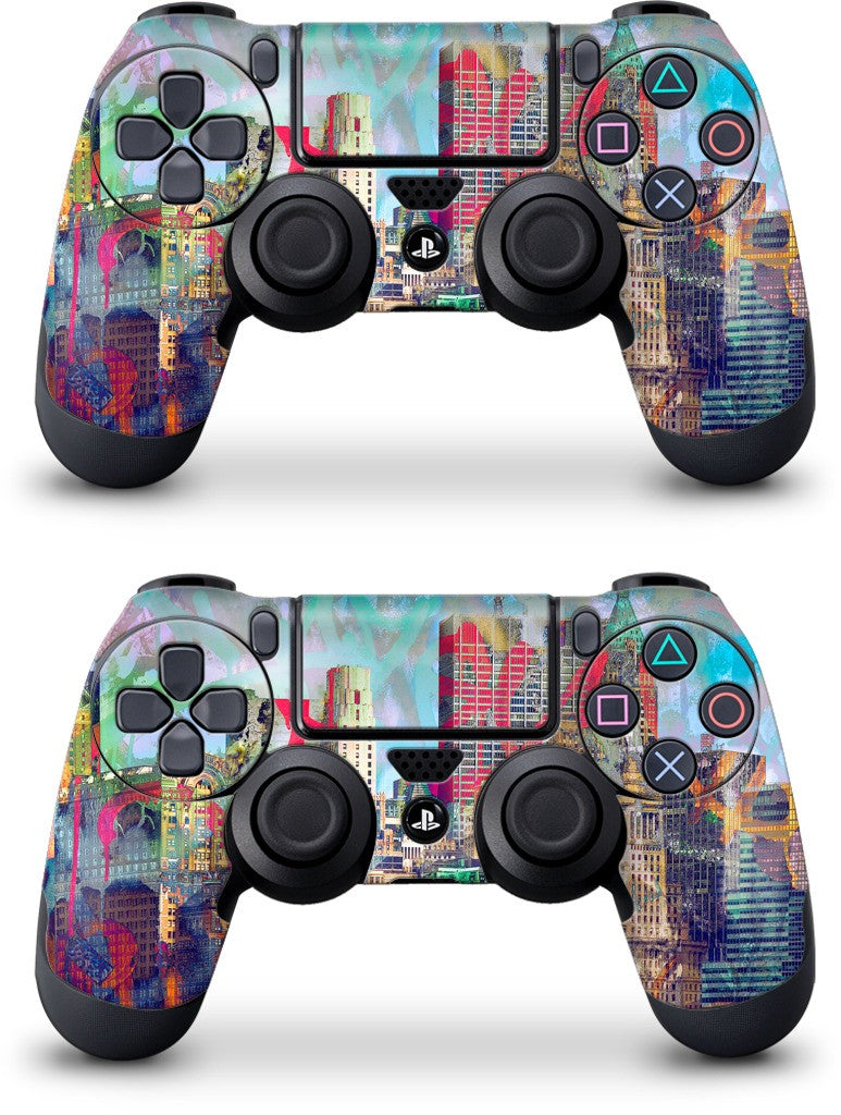 Graffiti Skyline PlayStation Skin