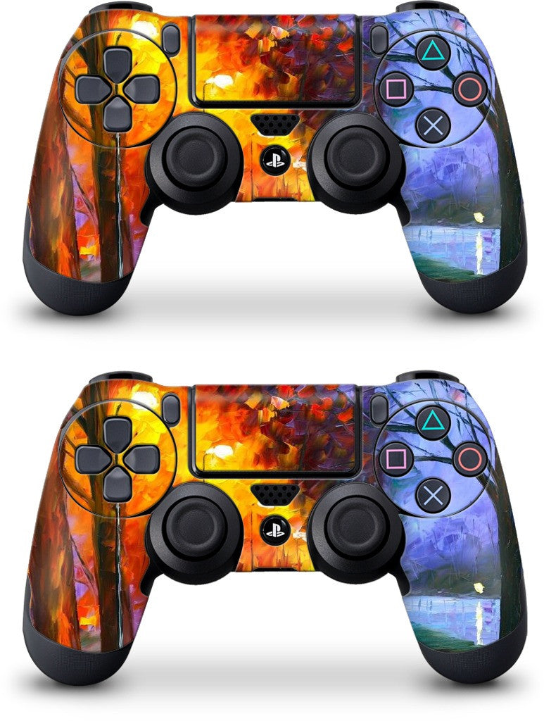 ALLEY BY THE LAKE by Leonid Afremov PlayStation Skin