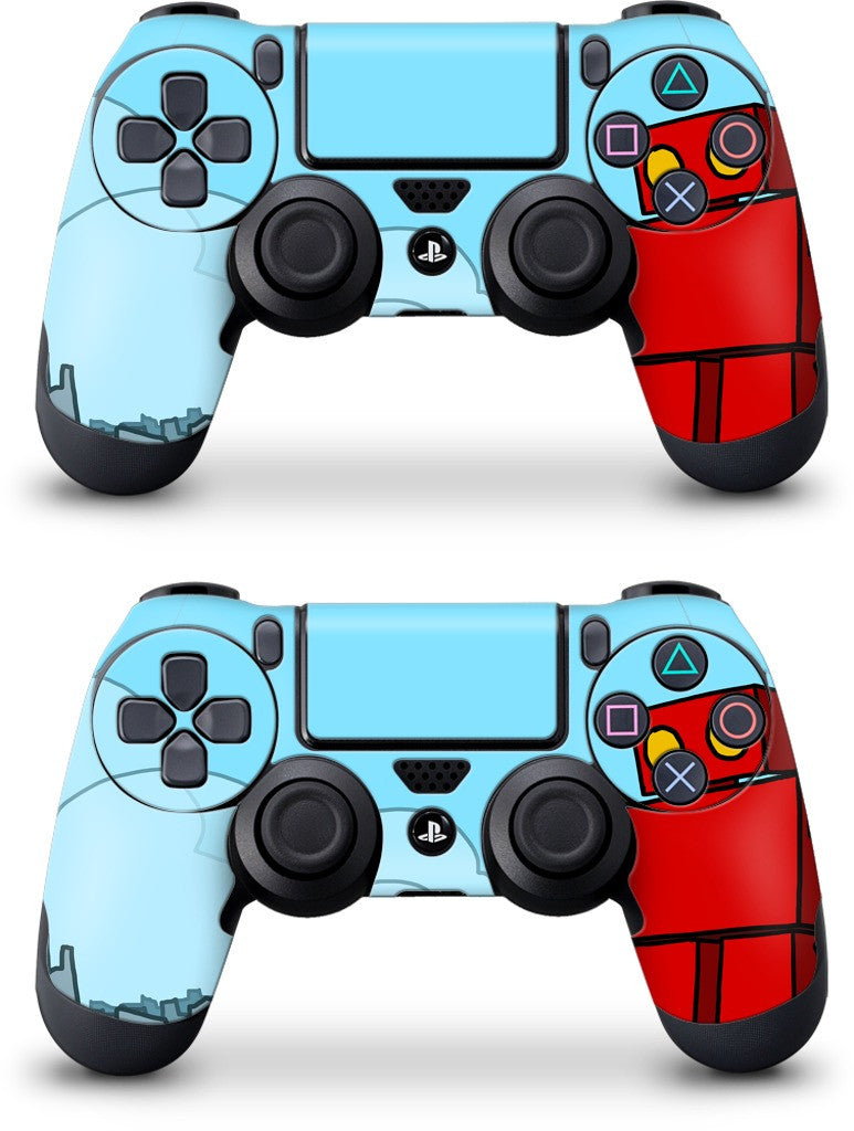 Red Robot Leaving The City PlayStation Skin