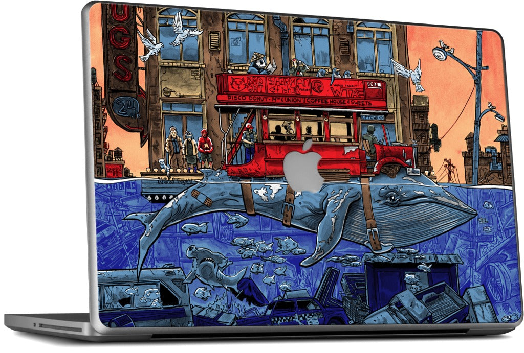 Northbound Whale MacBook Skin