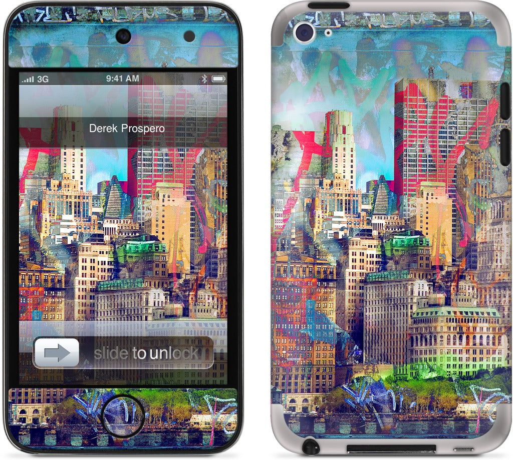 Graffiti Skyline iPod Skin