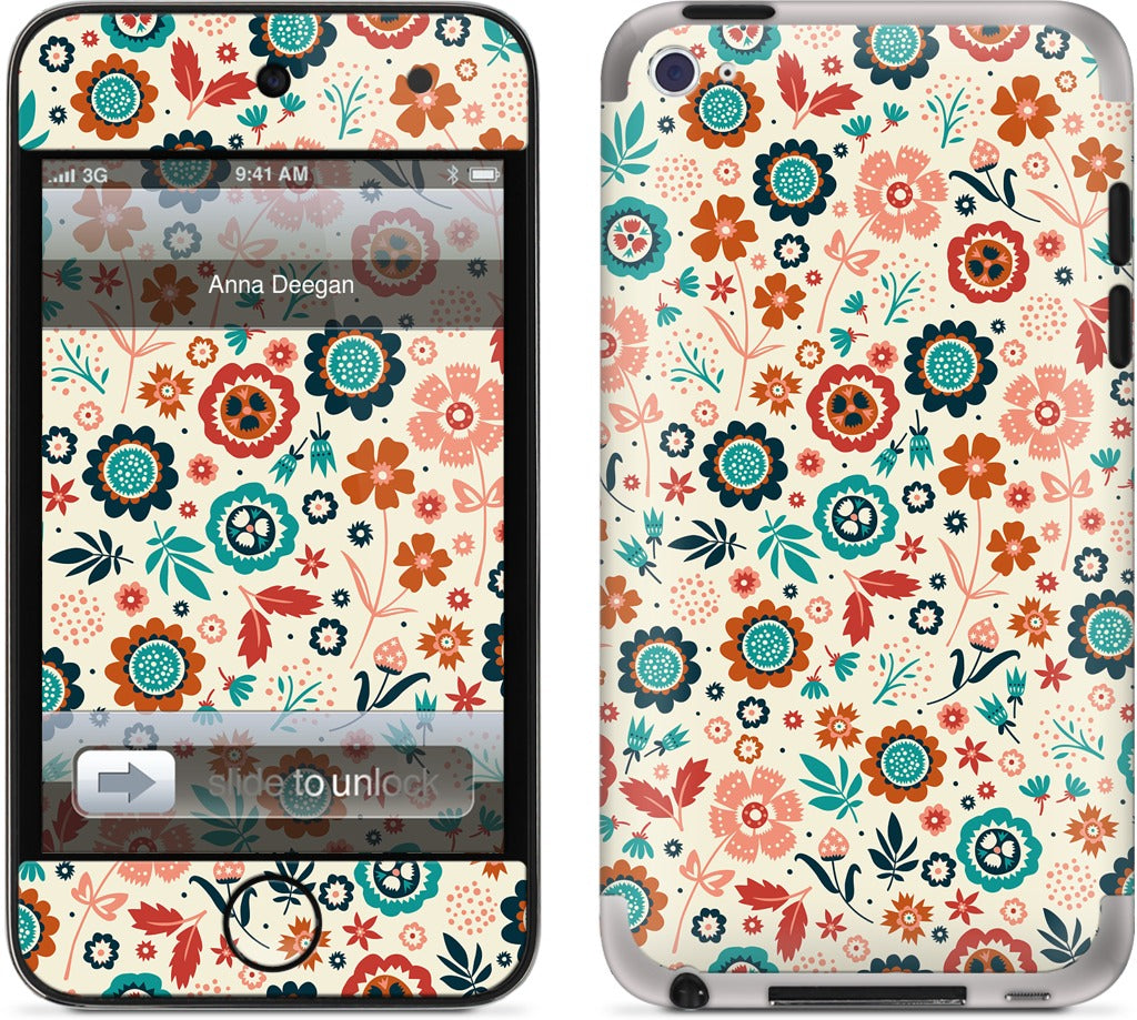 Folk Flowers iPod Skin