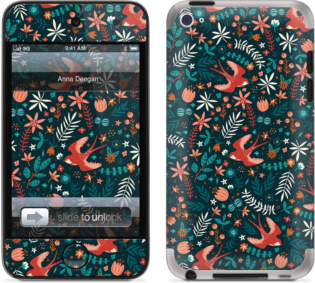 Flying Swallows iPod Skin