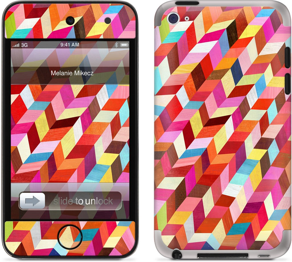 Red Rhombus iPod Skin
