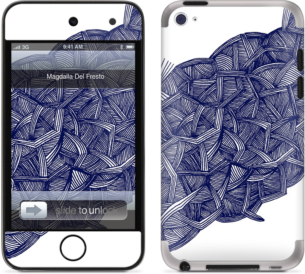 blue lines iPod Skin
