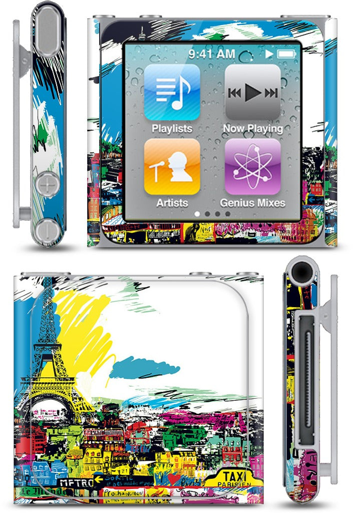 Paris Skyline iPod Skin