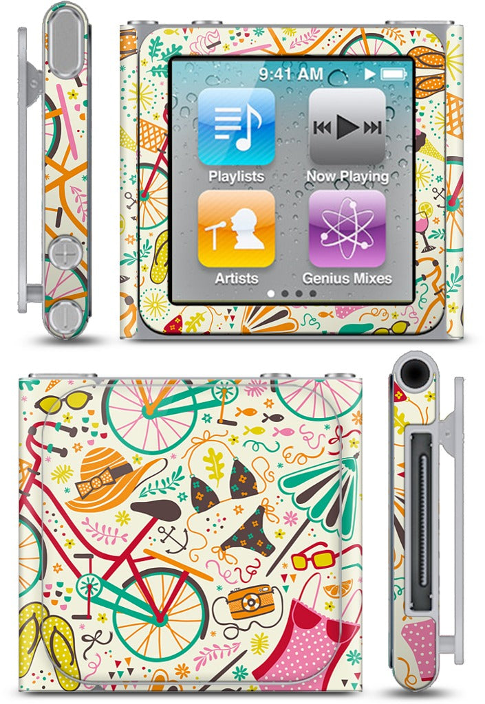 Seaside Cycle iPod Skin
