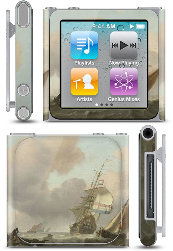 Ships in Choppy Sea iPod Skin