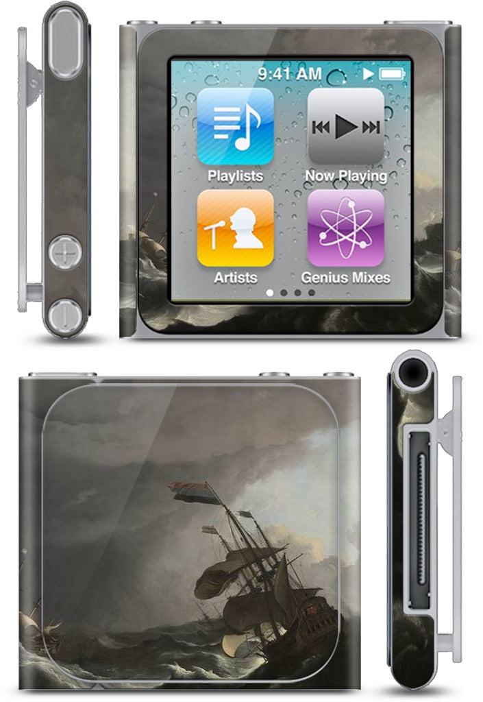 Warships During a Storm iPod Skin