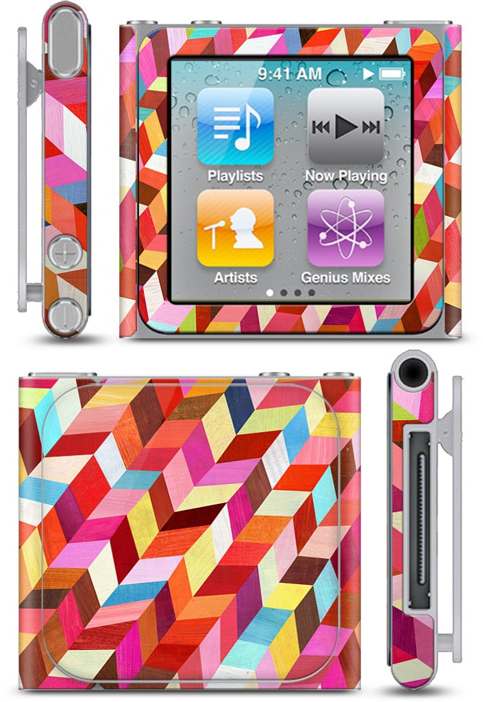 Red Rhombus iPod Skin