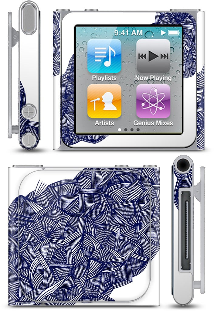 blue lines iPod Skin