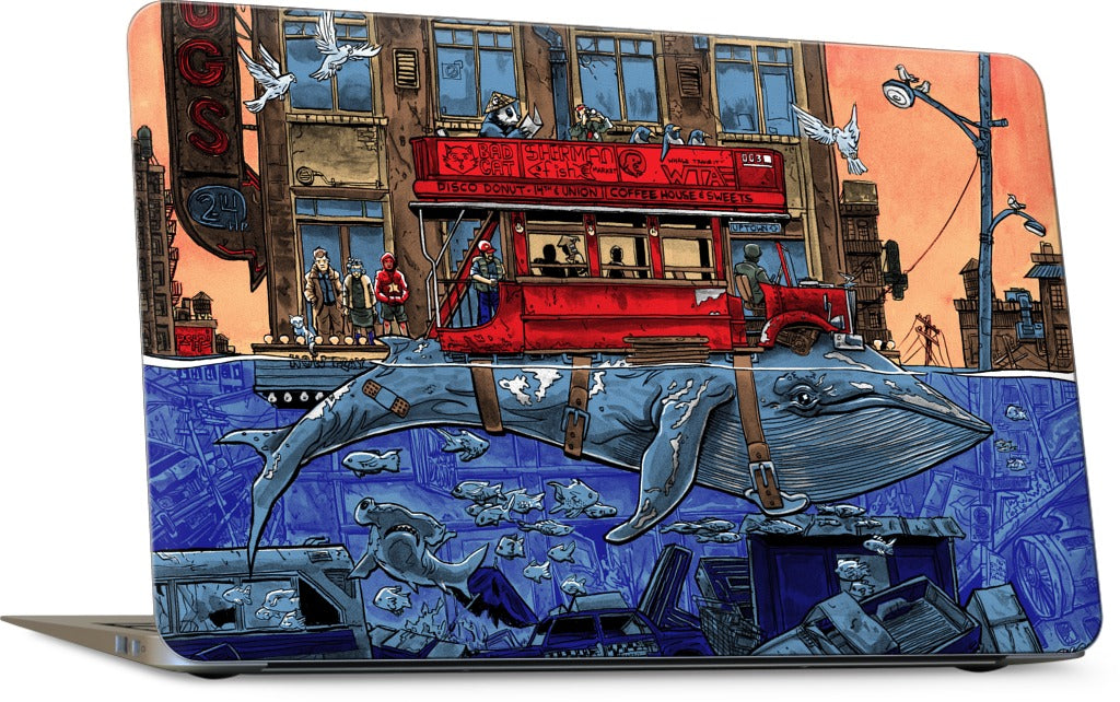 Northbound Whale MacBook Skin