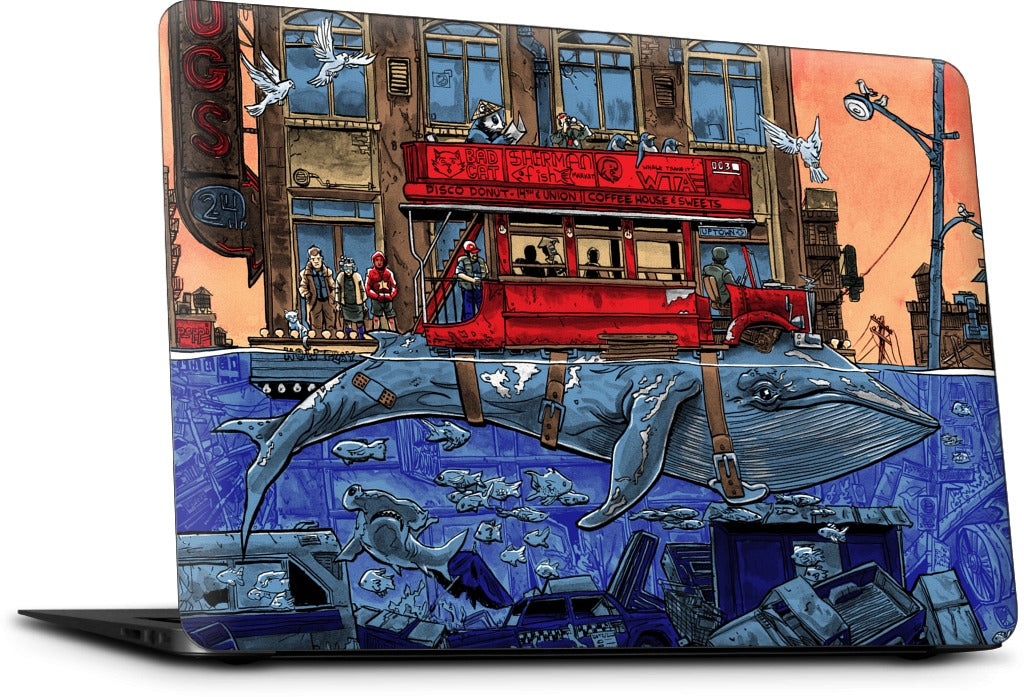 Northbound Whale MacBook Skin