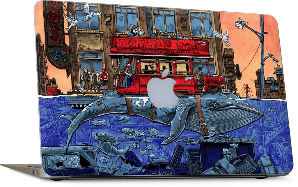 Northbound Whale MacBook Skin