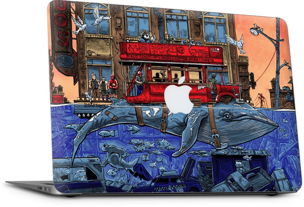 Northbound Whale MacBook Skin