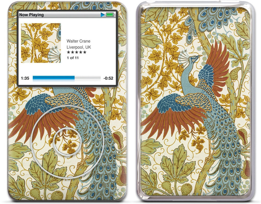 Fig and Peacock iPod Skin