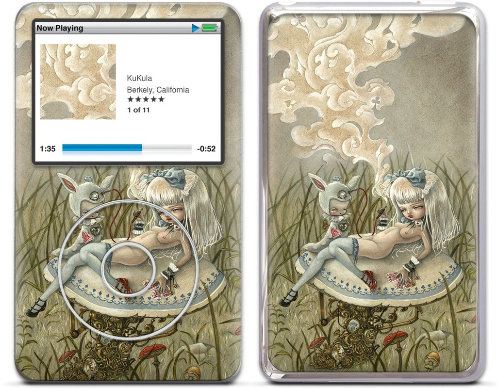 Alice and the Caterpillar iPod Skin