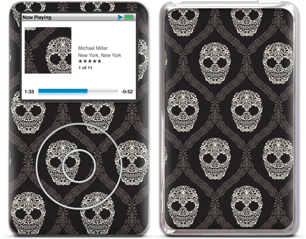 Skull Damask iPod Skin