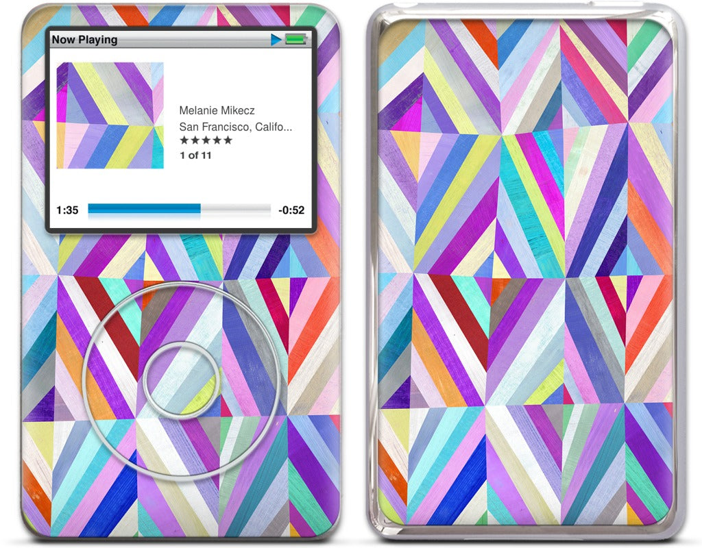Purple Diamonds iPod Skin
