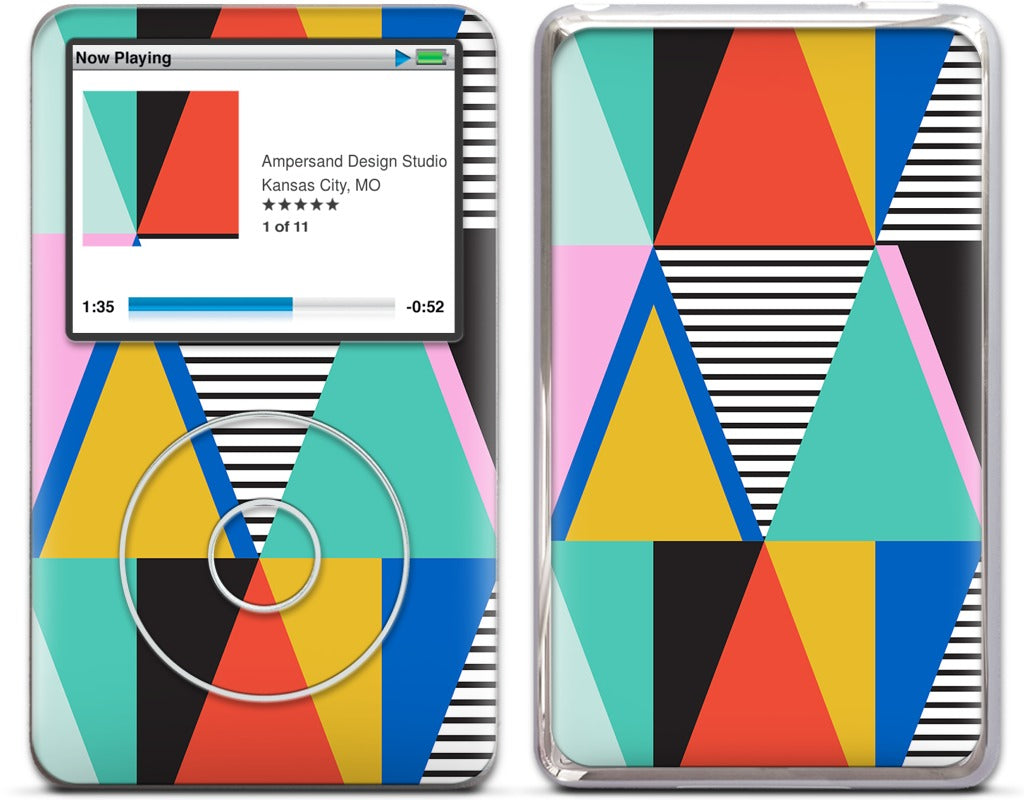 Graphic Triangles iPod Skin