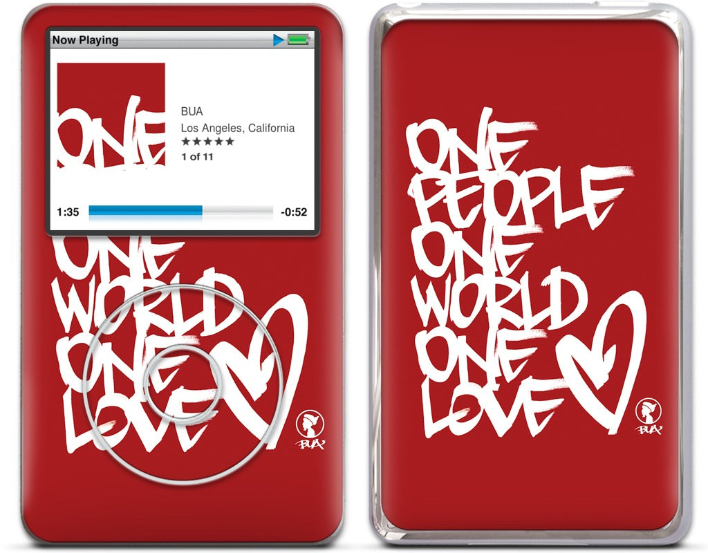 One People, One World, One Love iPod Skin