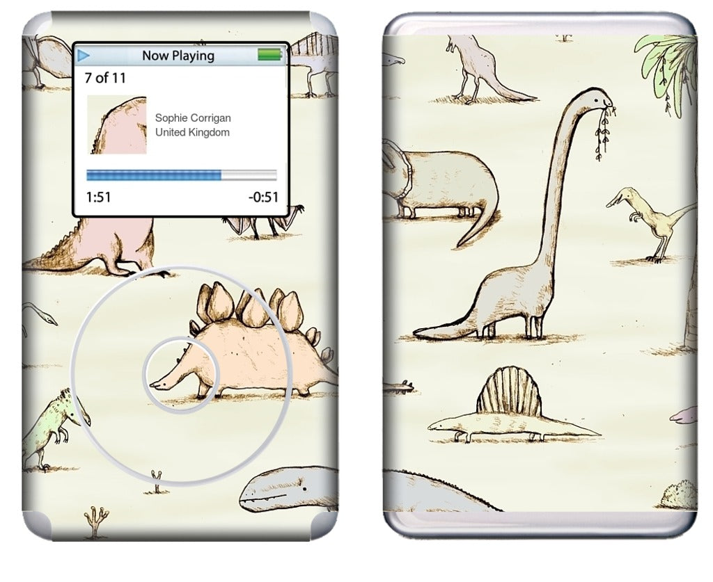 Dinosaurs iPod Skin