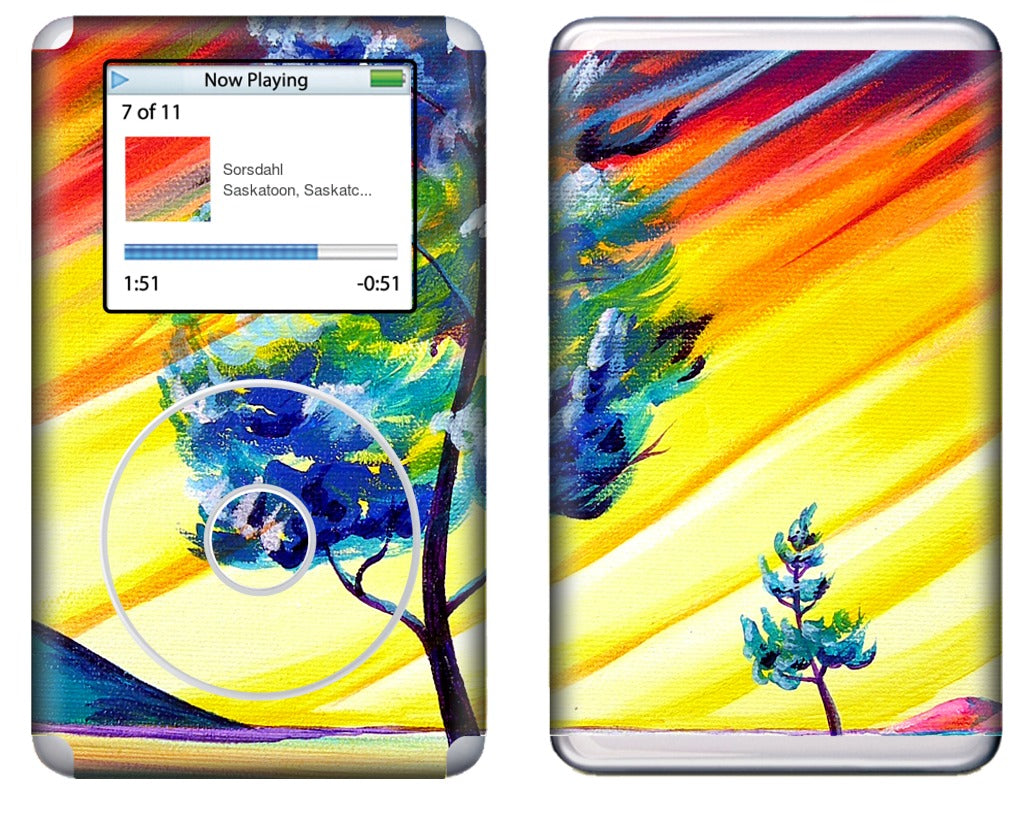 Thick Frost Sunset Glow iPod Skin