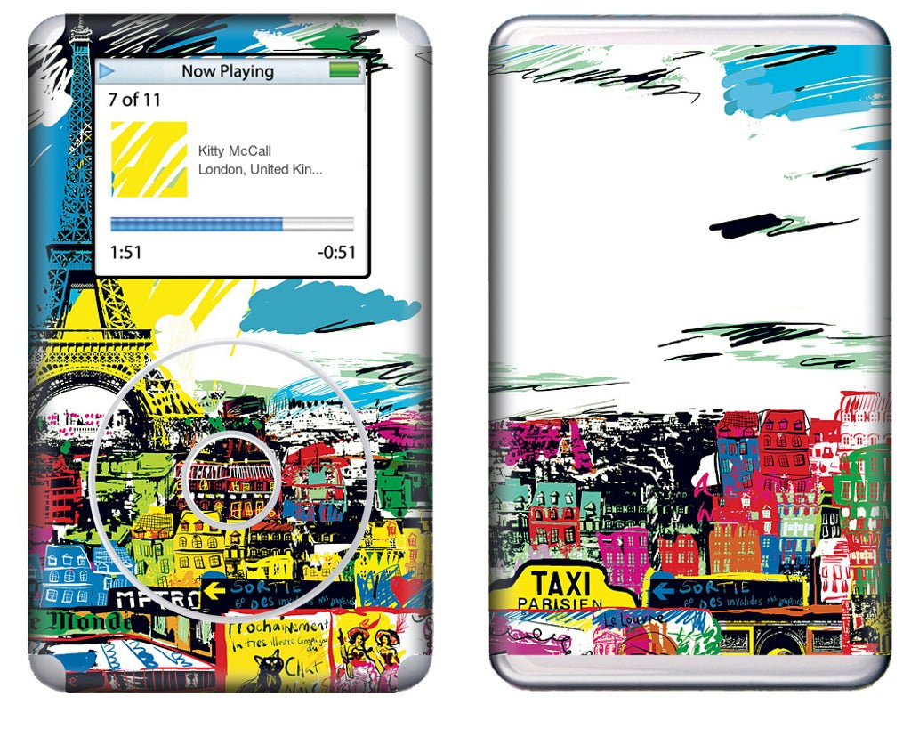 Paris Skyline iPod Skin
