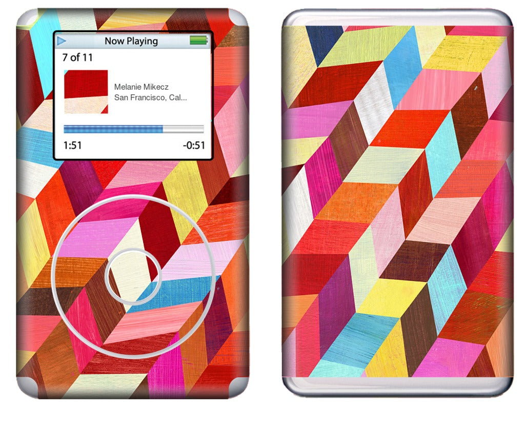 Red Rhombus iPod Skin