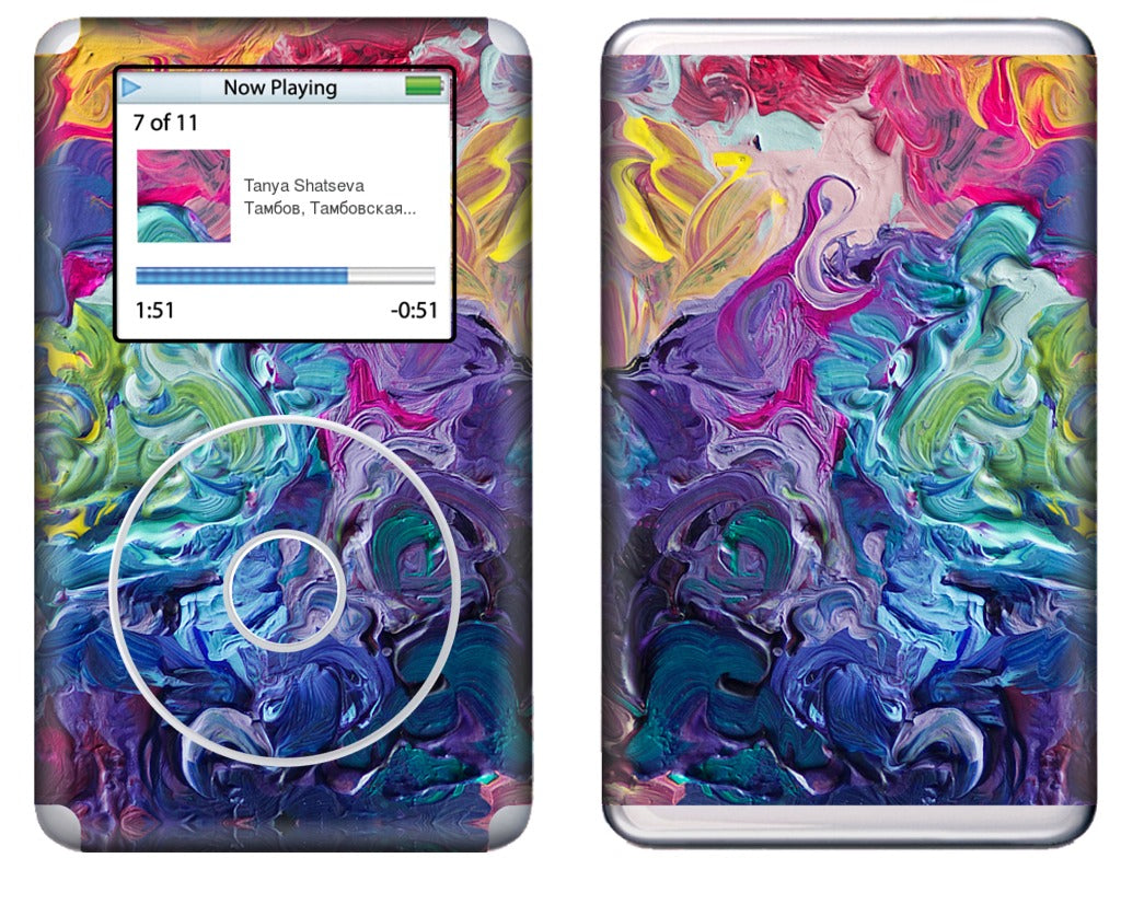 Rainbow Flow Abstract iPod Skin