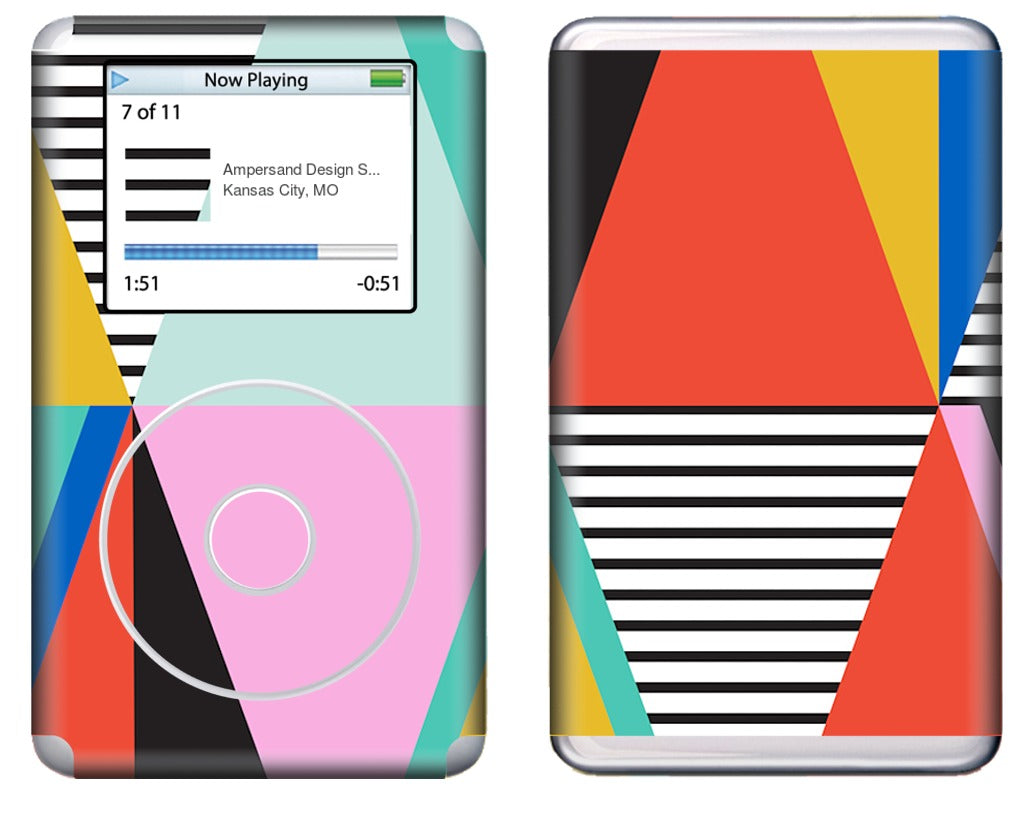 Graphic Triangles iPod Skin