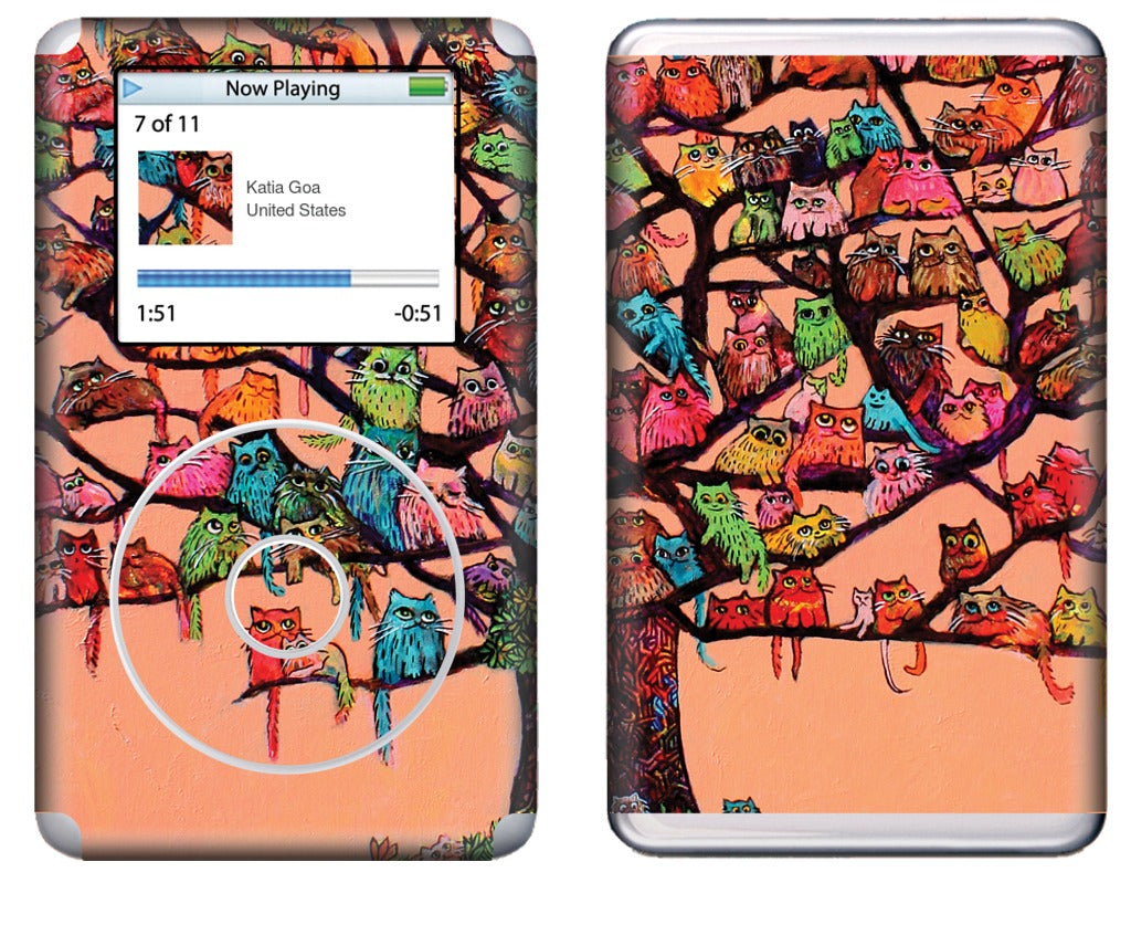"Meau Tree" iPod Skin