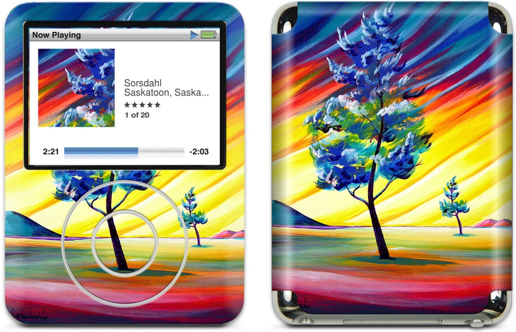 Thick Frost Sunset Glow iPod Skin