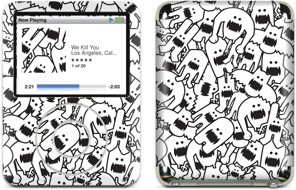 Monster Collage iPod Skin