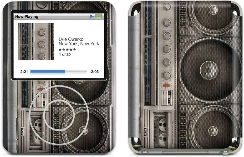 Boombox iPod Skin