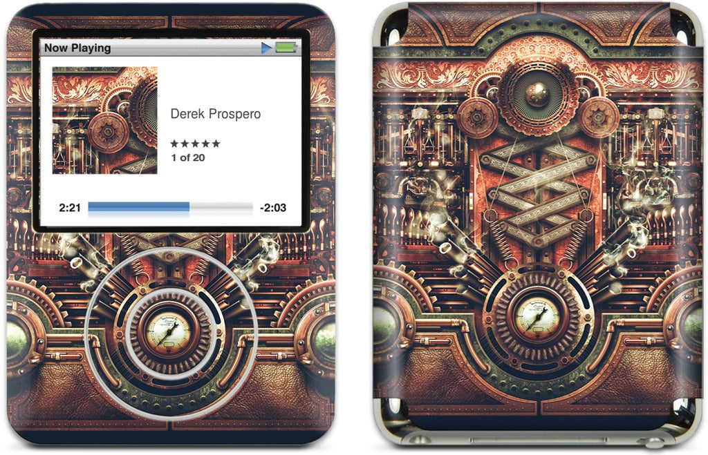 Steampunk Motherboard iPod Skin