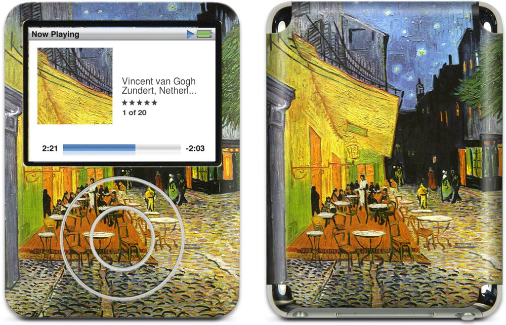 Cafe at Night iPod Skin