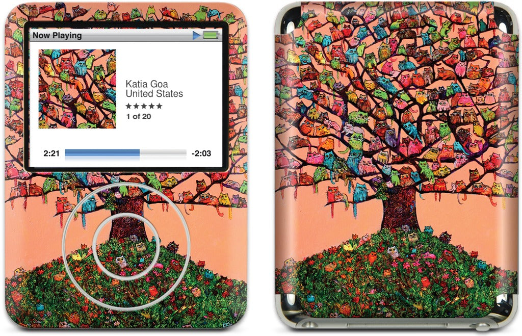 "Meau Tree" iPod Skin