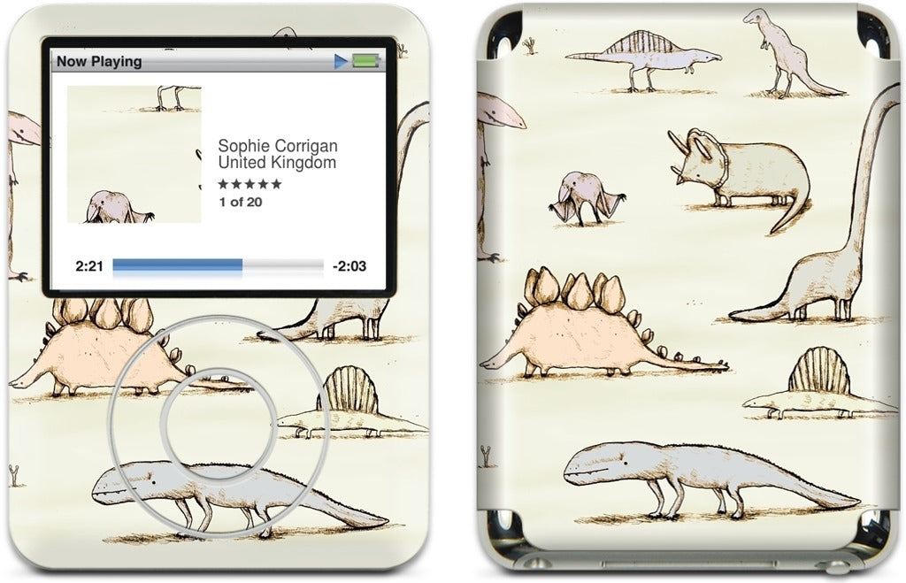 Dinosaurs iPod Skin