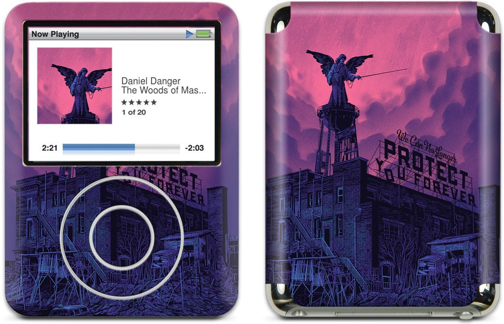 We Can No Longer Protect You iPod Skin