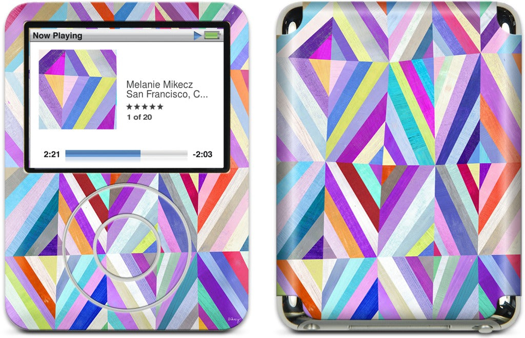 Purple Diamonds iPod Skin
