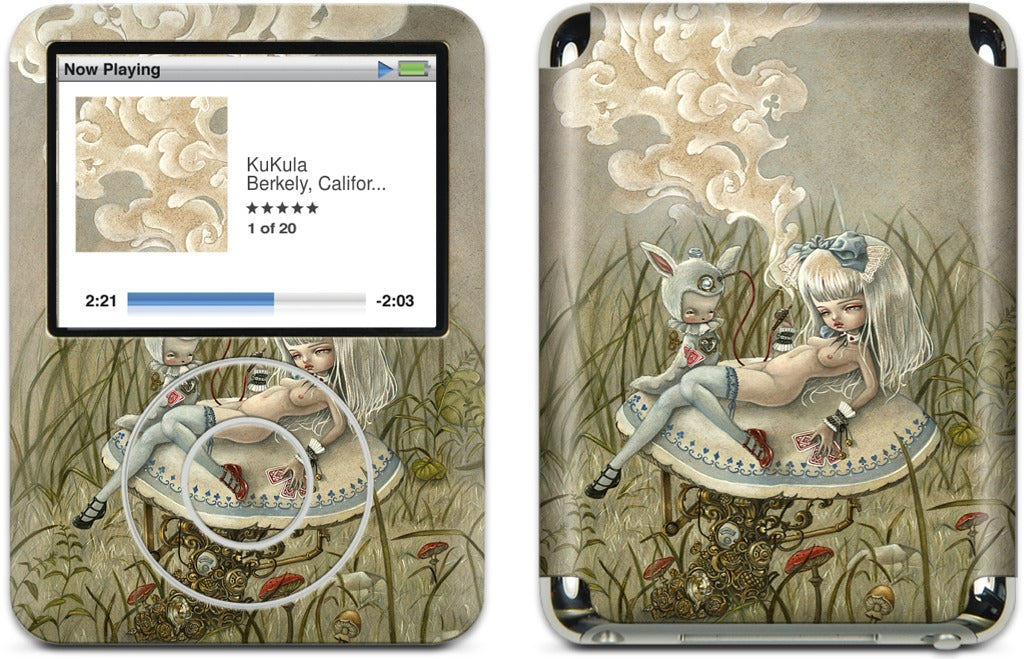 Alice and the Caterpillar iPod Skin