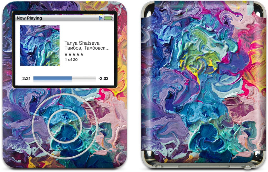Rainbow Flow Abstract iPod Skin