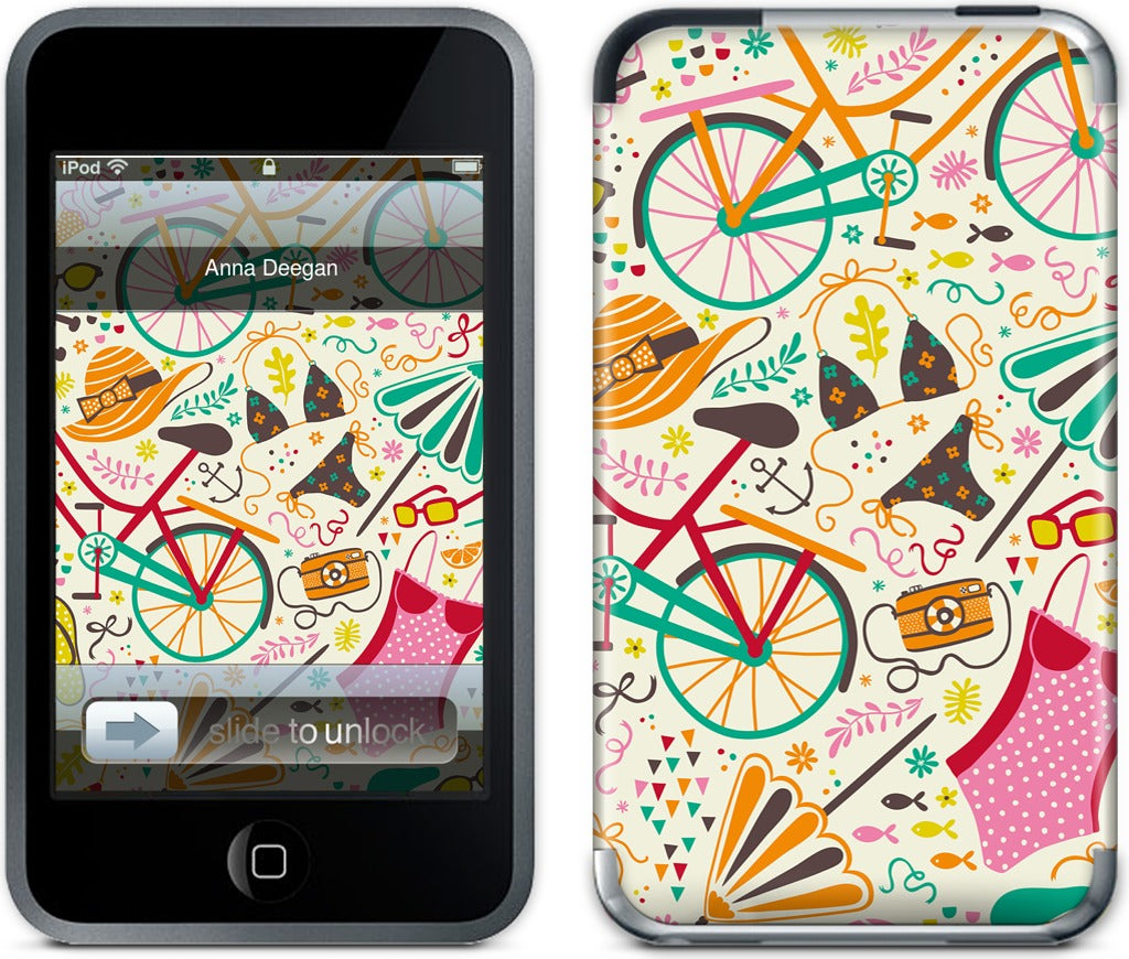 Seaside Cycle iPod Skin