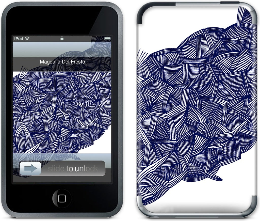 blue lines iPod Skin